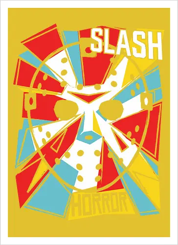 Retro Hockey Mask Slasher Graphic