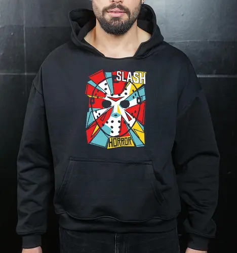 Retro Hockey Mask Slasher Graphic