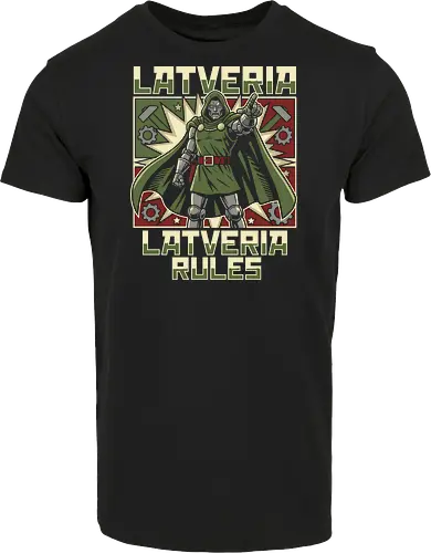Latveria Rules Doctor Doom Retro Propaganda Style Graphic