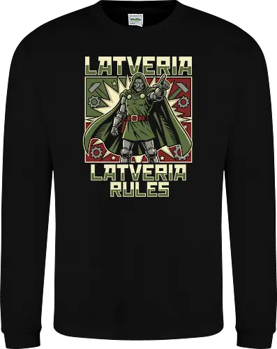 Latveria Rules Doctor Doom Retro Propaganda Style Graphic