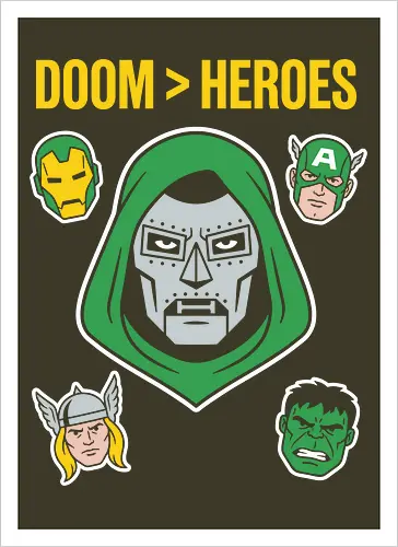 Doom  Heroes Sovereign Over All Retro Comic Villain