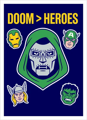 Doom  Heroes Sovereign Over All Retro Comic Villain