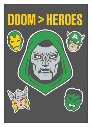 Doom  Heroes Sovereign Over All Retro Comic Villain