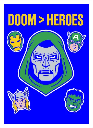 Doom  Heroes Sovereign Over All Retro Comic Villain