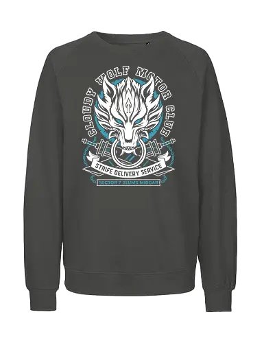 Cloudy Wolf Midgar Motor - Cloud, Villain, red xiii, nanaki, tifa lockhart, aerith gainsborough, aeris, Kweh, Cactus, game, video games, shinra, avalanche, final 7, final vii, fantasy - Fairtrade Sweatshirt