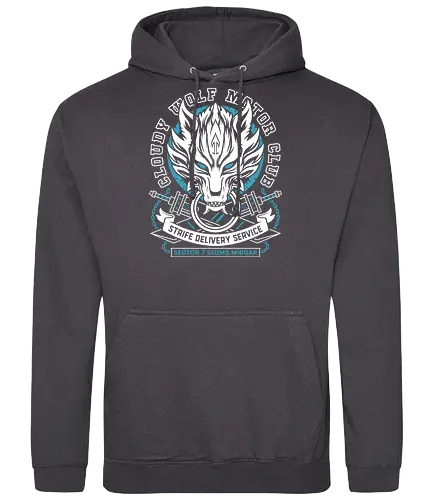 Cloudy Wolf Midgar Motor - Cloud, Villain, red xiii, nanaki, tifa lockhart, aerith gainsborough, aeris, Kweh, Cactus, game, video games, shinra, avalanche, final 7, final vii, fantasy - Standard Hoodie