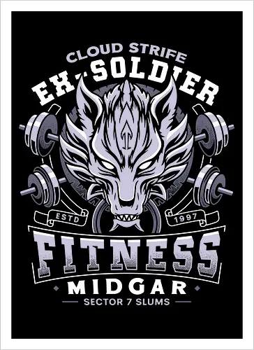 Strife Midgar Fitness Emblem