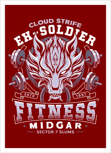 Strife Midgar Fitness Emblem