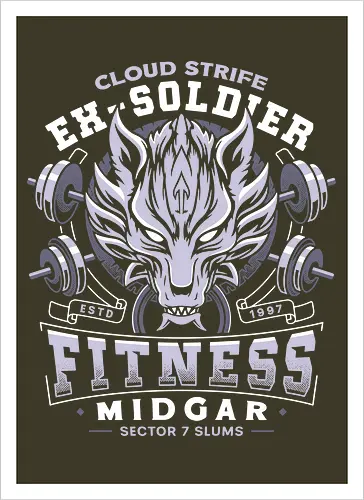 Strife Midgar Fitness Emblem