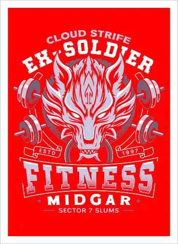 Strife Midgar Fitness Emblem