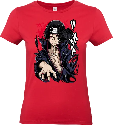 Itachi Uchiha - itachi uchiha, itachi akatsuki, akatsuki anime, uchiha clan, sharingan eyes, anime ninja, dark anime, anime villain, naruto fan art, anime streetwear - Standard T-Shirt (Women)