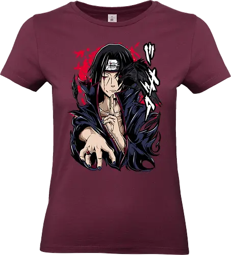 Itachi Uchiha - itachi uchiha, itachi akatsuki, akatsuki anime, uchiha clan, sharingan eyes, anime ninja, dark anime, anime villain, naruto fan art, anime streetwear - Standard T-Shirt (Women)
