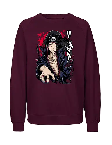 Itachi Uchiha - itachi uchiha, itachi akatsuki, akatsuki anime, uchiha clan, sharingan eyes, anime ninja, dark anime, anime villain, naruto fan art, anime streetwear - Fairtrade Sweatshirt