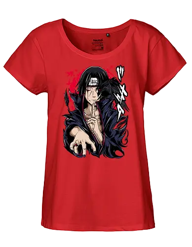 Itachi Uchiha - itachi uchiha, itachi akatsuki, akatsuki anime, uchiha clan, sharingan eyes, anime ninja, dark anime, anime villain, naruto fan art, anime streetwear - Fairtrade Girl Shirt