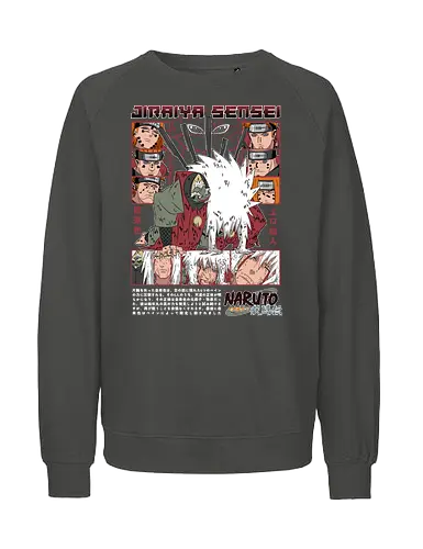 Jiraiya Sensei - jiraiya sensei, legendary sannin, toad sage, ninja mentor, anime master, shinobi warrior, anime legend, sage mode, ninja anime art, anime streetwear - Fairtrade Sweatshirt