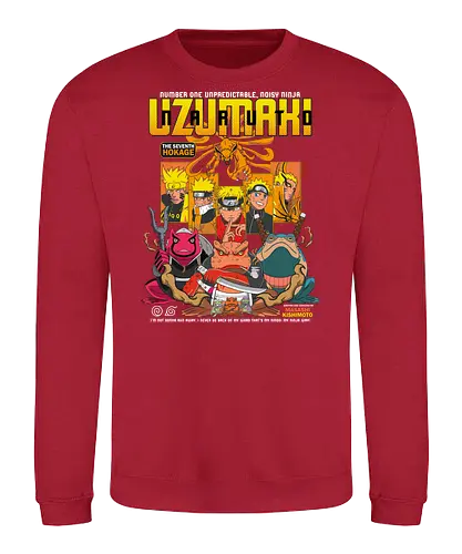 Shinobi Hokage - naruto shippuden, uzumaki naruto, ninja protagonist, hidden leaf ninja, anime hero, chakra power, shinobi art, anime action, ninja warrior art, anime apparel - Sweatshirt