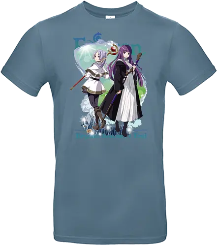 Frieren x Fern - frieren and fern, anime mage duo, elf and human, fantasy companionship, magical journey, anime fantasy duo, mentor and apprentice, emotional anime art, calm fantasy anime, anime aesthetic duo - Standard T-Shirt