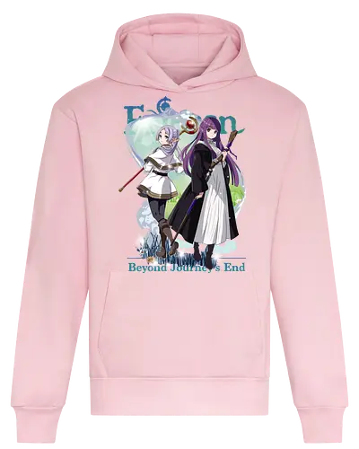Frieren x Fern - frieren and fern, anime mage duo, elf and human, fantasy companionship, magical journey, anime fantasy duo, mentor and apprentice, emotional anime art, calm fantasy anime, anime aesthetic duo - Heavyweight Hoodie