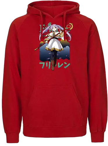 Soso no Frieren - frieren anime, elf mage, fantasy journey, melancholic anime, magic elf girl, anime fantasy art, slow life anime, emotional anime, elf sorceress, anime aesthetic - Fairtrade Hoodie