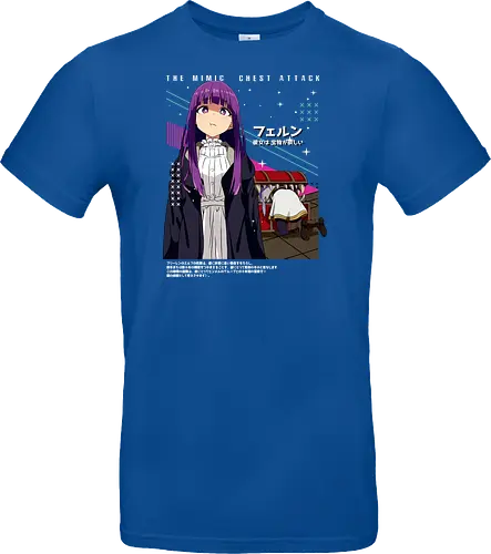 Fern & Frieren - fern frieren, apprentice mage, calm anime girl, magic student, fantasy anime girl, soft spoken anime, elf companion, anime fantasy world, gentle anime art, anime aesthetic style - Standard T-Shirt