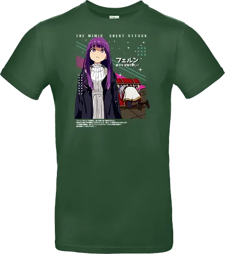 Fern & Frieren - fern frieren, apprentice mage, calm anime girl, magic student, fantasy anime girl, soft spoken anime, elf companion, anime fantasy world, gentle anime art, anime aesthetic style - Standard T-Shirt