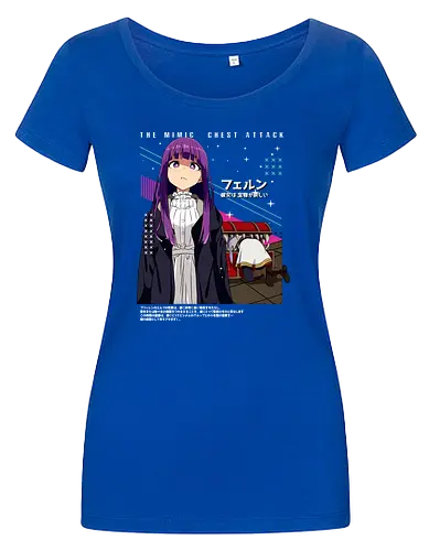 Fern & Frieren - fern frieren, apprentice mage, calm anime girl, magic student, fantasy anime girl, soft spoken anime, elf companion, anime fantasy world, gentle anime art, anime aesthetic style - Women T-Shirt
