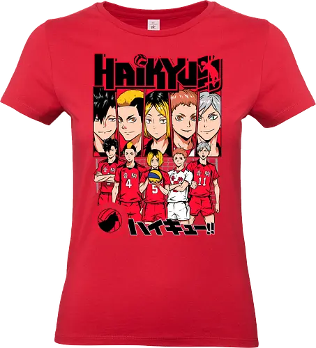 Nekoma - nekoma high, cat volleyball team, rival team anime, tactical volleyball, anime sports rivalry, high school sports anime, volleyball strategy, manga volleyball art, anime team design, sports anime style - Standard T-Shirt (Women)