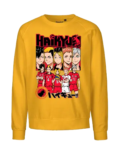 Nekoma - nekoma high, cat volleyball team, rival team anime, tactical volleyball, anime sports rivalry, high school sports anime, volleyball strategy, manga volleyball art, anime team design, sports anime style - Fairtrade Sweatshirt