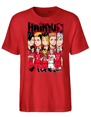 Nekoma - nekoma high, cat volleyball team, rival team anime, tactical volleyball, anime sports rivalry, high school sports anime, volleyball strategy, manga volleyball art, anime team design, sports anime style - Fairtrade T-Shirt
