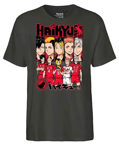 Nekoma - nekoma high, cat volleyball team, rival team anime, tactical volleyball, anime sports rivalry, high school sports anime, volleyball strategy, manga volleyball art, anime team design, sports anime style - Fairtrade T-Shirt