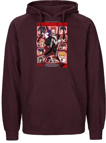 Reze Arc Film Chainsaw - bomb devil, explosive anime fight, chainsaw battle, anime destruction, shonen chaos, violent anime art, manga action scene, dark shonen power, anime combat design, brutal anime style - Fairtrade Hoodie