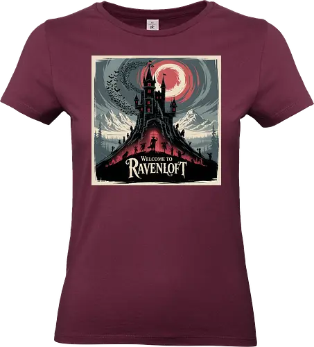 Welcome to Ravenloft - dungeons, dragons, Pen and Paper, ravenloft, barovia, strahd, forgotten realms, baldurs gate, dungeon master, lotr, dark vampire, d20 dice, warlock class, character rpg, pathfinder rpg, vampire the masquerade, got - Standard T-Shirt (Women)