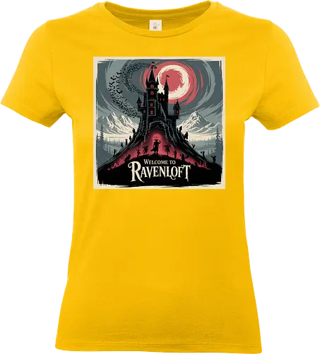 Welcome to Ravenloft - dungeons, dragons, Pen and Paper, ravenloft, barovia, strahd, forgotten realms, baldurs gate, dungeon master, lotr, dark vampire, d20 dice, warlock class, character rpg, pathfinder rpg, vampire the masquerade, got - Standard T-Shirt (Women)