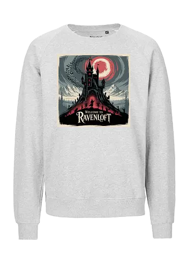 Welcome to Ravenloft - dungeons, dragons, Pen and Paper, ravenloft, barovia, strahd, forgotten realms, baldurs gate, dungeon master, lotr, dark vampire, d20 dice, warlock class, character rpg, pathfinder rpg, vampire the masquerade, got - Fairtrade Sweatshirt