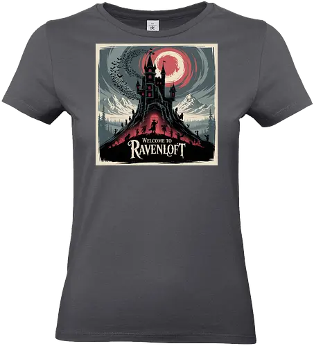 Welcome to Ravenloft - dungeons, dragons, Pen and Paper, ravenloft, barovia, strahd, forgotten realms, baldurs gate, dungeon master, lotr, dark vampire, d20 dice, warlock class, character rpg, pathfinder rpg, vampire the masquerade, got - Standard T-Shirt (Women)