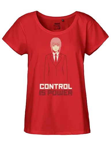 Control is Power - control is power shirt, anime girl in suit t-shirt, minimalist anime graphic tee, makima inspired clothing, dark fantasy anime streetwear, pink hair anime girl shirt, psychological thriller fan art, minimalist vector anime top, boss girl anime design, authoritative anime clothing, sleek manga aesthetic shirt, modern otaku streetwear, anime antagonist merch, power and control t-shirt, sophisticated anime apparel, high contrast anime graphic, minimalist character portrait, edgy anime fashion, public safety devil hunter vibes - Fairtrade Girl Shirt