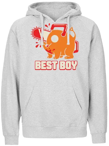 Best Boy Pochita Chainsaw Devil Cute - best boy shirt, pochita t-shirt, chainsaw devil graphic tee, cute anime dog apparel, chainsaw man fan art, orange devil pup shirt, minimalist anime streetwear, denji's companion clothing, supernatural hunter t-shirt, blood splatter anime design, kawai devil hunter merch, dark fantasy manga top, pochita vector art, anime pet t-shirt, retro anime typography, loyal devil friend gift, shonen jump apparel, iconic anime mascot shirt, edgy cute streetwear - Fairtrade Hoodie
