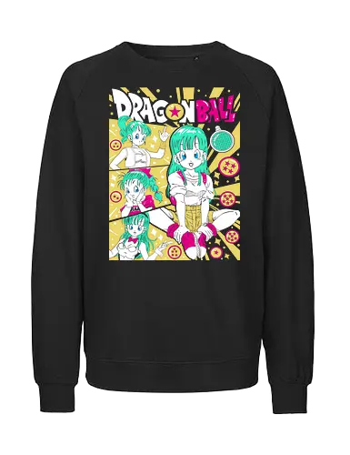 Bulma - bulma briefs, anime inventor, capsule corp, classic anime girl, dragon ball fan art, retro anime style, genius anime woman, sci fi anime, anime nostalgia, anime streetwear - Fairtrade Sweatshirt