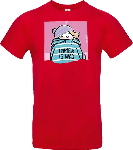 Immer is was! - Ringelpullisprüche, Ringeldinger, streifenweise, Spruch, Weisheit, Motivation, Ringelpulli, SprücheShirt, Cartoon Illustration, Statement, Handgezeichnet, Humor, Selbstironie, Streifenpulli, Spruchshirt, deutsch - Standard T-Shirt