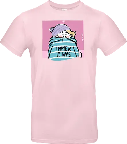 Immer is was! - Ringelpullisprüche, Ringeldinger, streifenweise, Spruch, Weisheit, Motivation, Ringelpulli, SprücheShirt, Cartoon Illustration, Statement, Handgezeichnet, Humor, Selbstironie, Streifenpulli, Spruchshirt, deutsch - Standard T-Shirt
