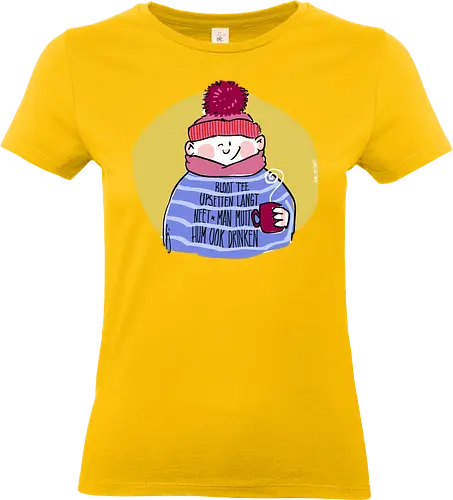 Tee upsetten... - Ringelpullisprüche, Ringeldinger, streifenweise, Spruch, Weisheit, Motivation, Ringelpulli, SprücheShirt, Cartoon Illustration, platt, oppplatt, plattdeutsch, Tee, Statement, Handgezeichnet, Humor, Selbstironie, Streifenpulli, Spruchshirt, deutsch - Standard T-Shirt (Women)