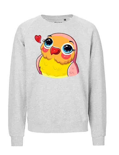 Paradiesvogel - Tier, Gelb, Rosa, Vogel, Niedlich, Mehrfarbig, Engel, Strahlend, Australien, Federn, Paradiesvogel, Paradies, Indonesien, Papua-Neuguinea - Fairtrade Sweatshirt