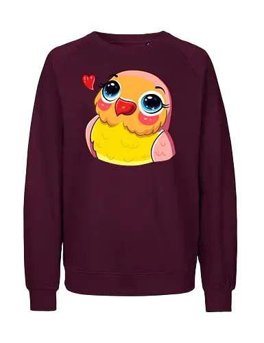 Paradiesvogel - Tier, Gelb, Rosa, Vogel, Niedlich, Mehrfarbig, Engel, Strahlend, Australien, Federn, Paradiesvogel, Paradies, Indonesien, Papua-Neuguinea - Fairtrade Sweatshirt