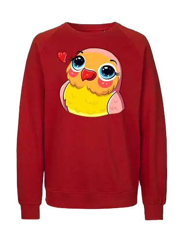 Paradiesvogel - Tier, Gelb, Rosa, Vogel, Niedlich, Mehrfarbig, Engel, Strahlend, Australien, Federn, Paradiesvogel, Paradies, Indonesien, Papua-Neuguinea - Fairtrade Sweatshirt
