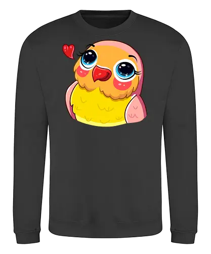 Paradiesvogel - Tier, Gelb, Rosa, Vogel, Niedlich, Mehrfarbig, Engel, Strahlend, Australien, Federn, Paradiesvogel, Paradies, Indonesien, Papua-Neuguinea - Sweatshirt