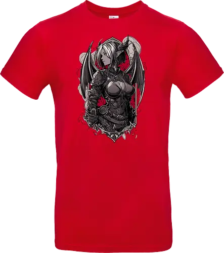 tiefling girl - dungeons, dragons, tiefling girl, warlock class, vecna, rogue class, fantasy rpg, pathfinder rpg, geek gift, larp, fantasy art, nerd girl, dungeon master, d20 dice, critical hit, critical role - Standard T-Shirt