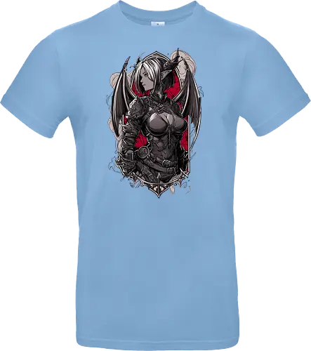 tiefling girl - dungeons, dragons, tiefling girl, warlock class, vecna, rogue class, fantasy rpg, pathfinder rpg, geek gift, larp, fantasy art, nerd girl, dungeon master, d20 dice, critical hit, critical role - Standard T-Shirt