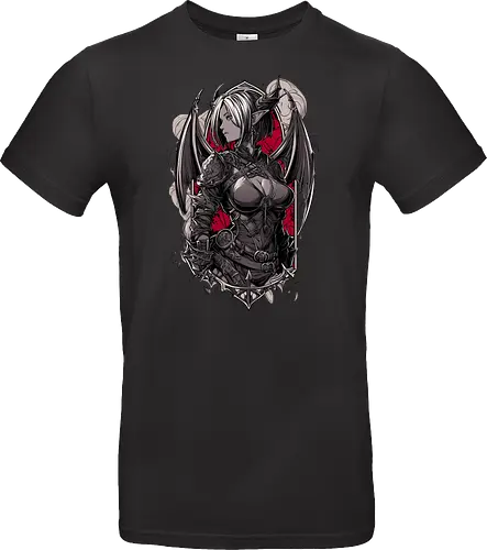 tiefling girl - dungeons, dragons, tiefling girl, warlock class, vecna, rogue class, fantasy rpg, pathfinder rpg, geek gift, larp, fantasy art, nerd girl, dungeon master, d20 dice, critical hit, critical role - Standard T-Shirt