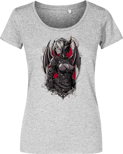tiefling girl - dungeons, dragons, tiefling girl, warlock class, vecna, rogue class, fantasy rpg, pathfinder rpg, geek gift, larp, fantasy art, nerd girl, dungeon master, d20 dice, critical hit, critical role - Women T-Shirt