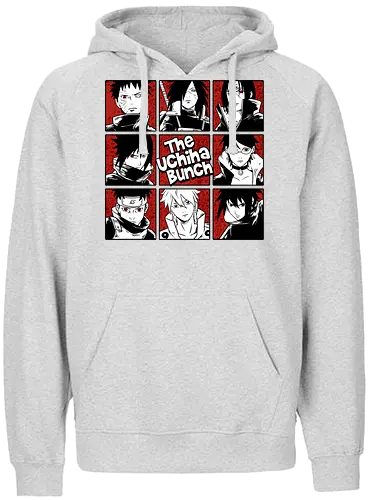 the uchiha bunch  - cool, uchiha, anime, manga, Shinobi, madara, itachi, sasuke, ninjas, konoha - Fairtrade Hoodie